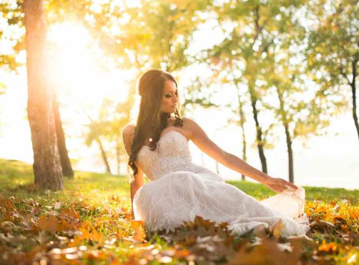 Sposa d'autunno, la bellezza dei colori di stagione